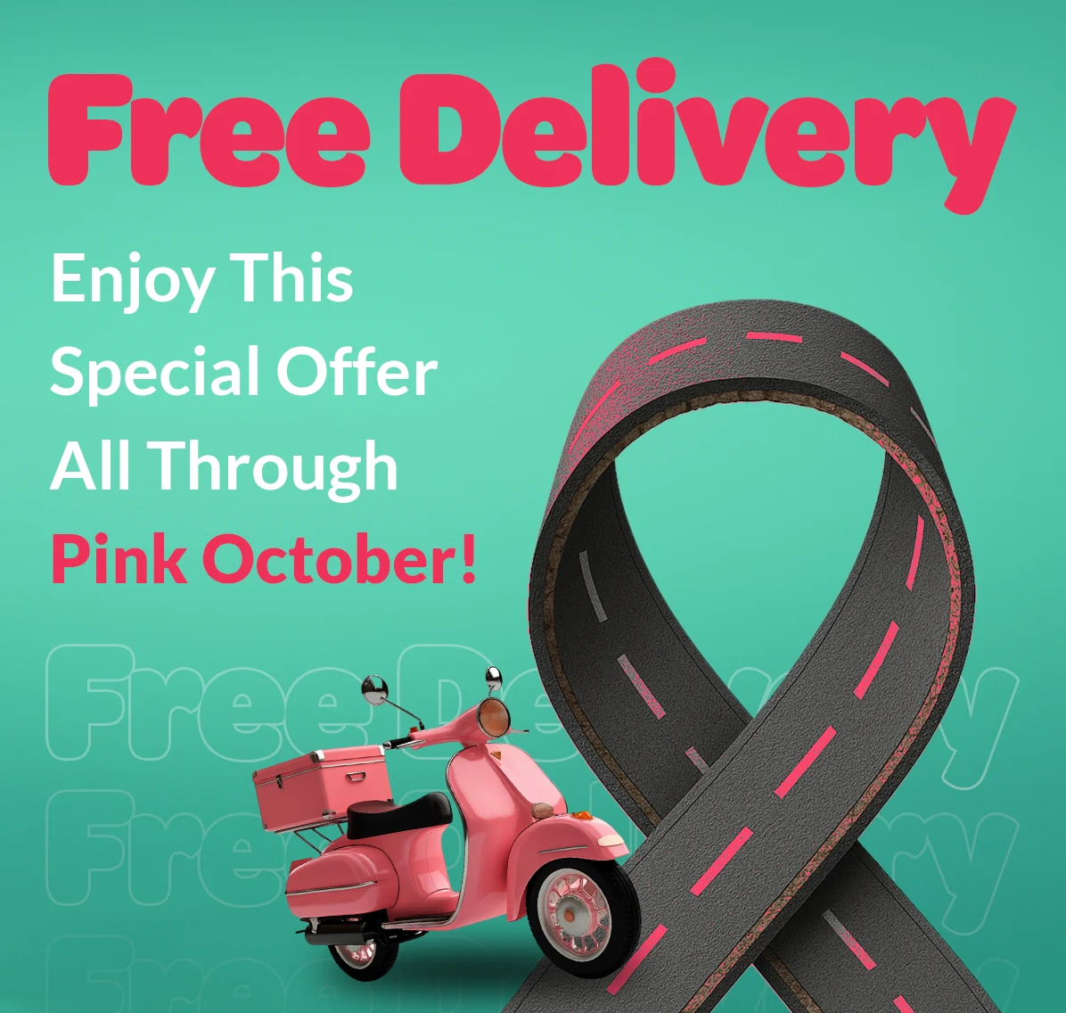 pink October free delivery 
